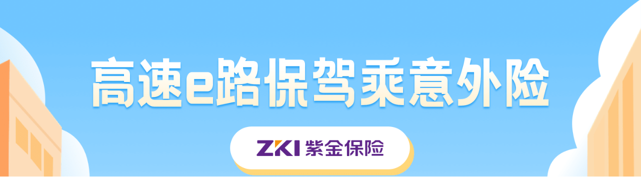 紫金财险-高速e路保驾乘意外险